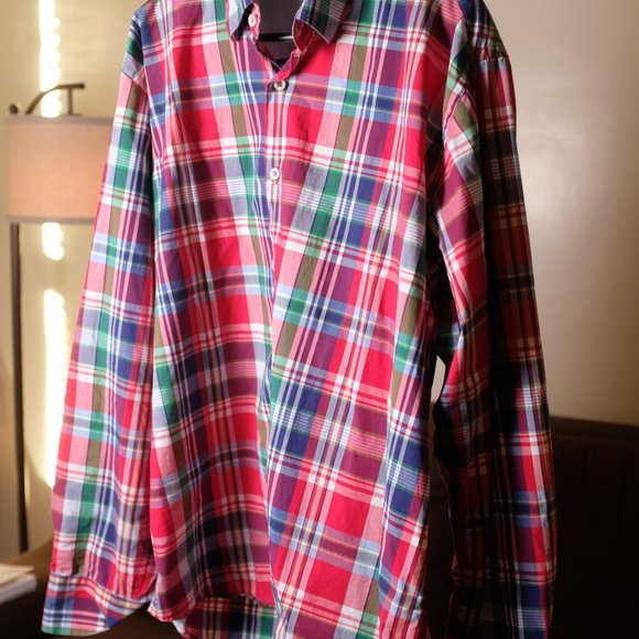 Alex Cannon Plaid Button Down Shirt -  XL - Picture 2 of 3